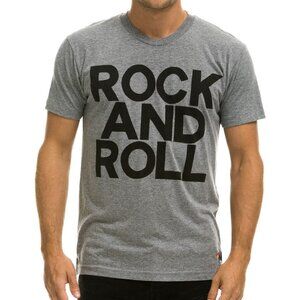 Aviator Nation Rock And Roll Tee in Heather Grey Size Large